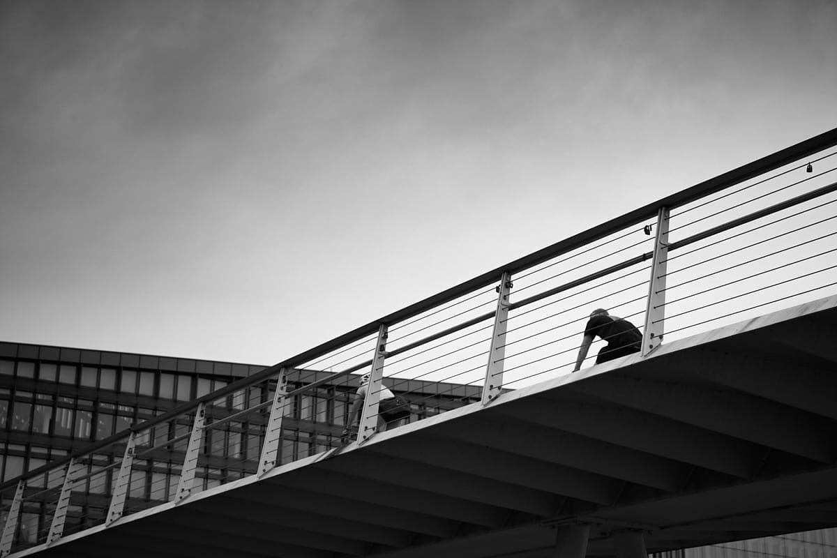 photographie urbaine noir et blanc Copenhague